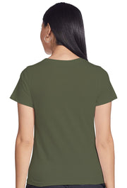 Sona Women T-Shirt, Half Seleves,  ACTIVEWEAR,LINGERIE,APPAREL, SONAEBUY, Round Neck, Olive