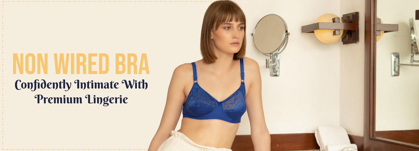 Buy MY PALETTE ROYAL BLUE NON PADDED NON WIRED BRA for Women Online in India