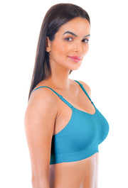 Sona Women Bra ,Sports Bra, Gym Bra, High Impact Bra, Exercise Bra, SONAEBUY, Sport Bra 016, Sea Green