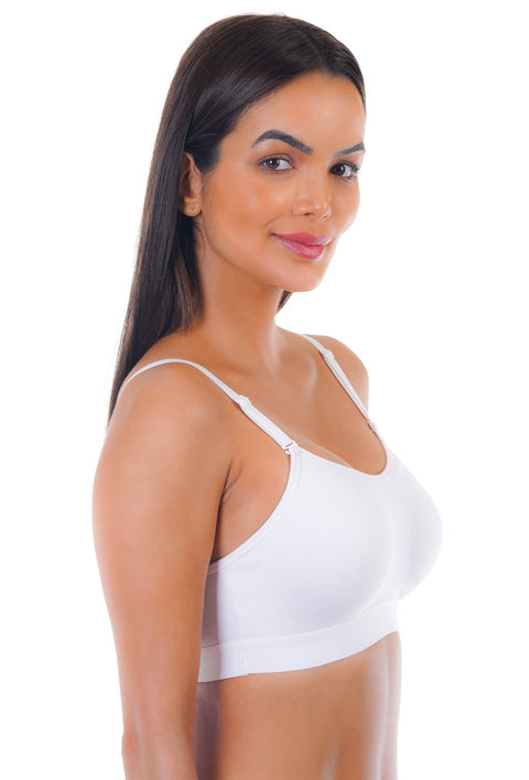 Sona Women Bra ,Sports Bra, Gym Bra, High Impact Bra, Exercise Bra, SONAEBUY, Sport Bra 016, White