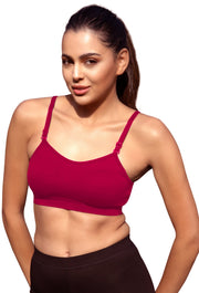 Sona Women Bra ,Sports Bra, Gym Bra, High Impact Bra, Exercise Bra, SONAEBUY, Sport Bra 016, Maroon