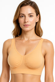 Sona Women's Comfortable Skin Sports Bra 014 For Gym Running exercise Workout