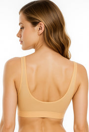 Sona Women's Comfortable Skin Sports Bra 014 For Gym Running exercise Workout