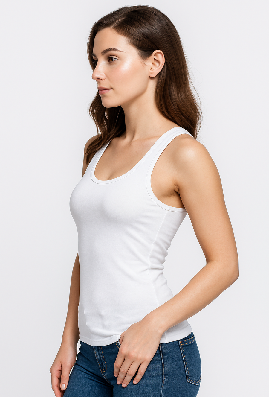 White Sando 8009 Camisole for Girls