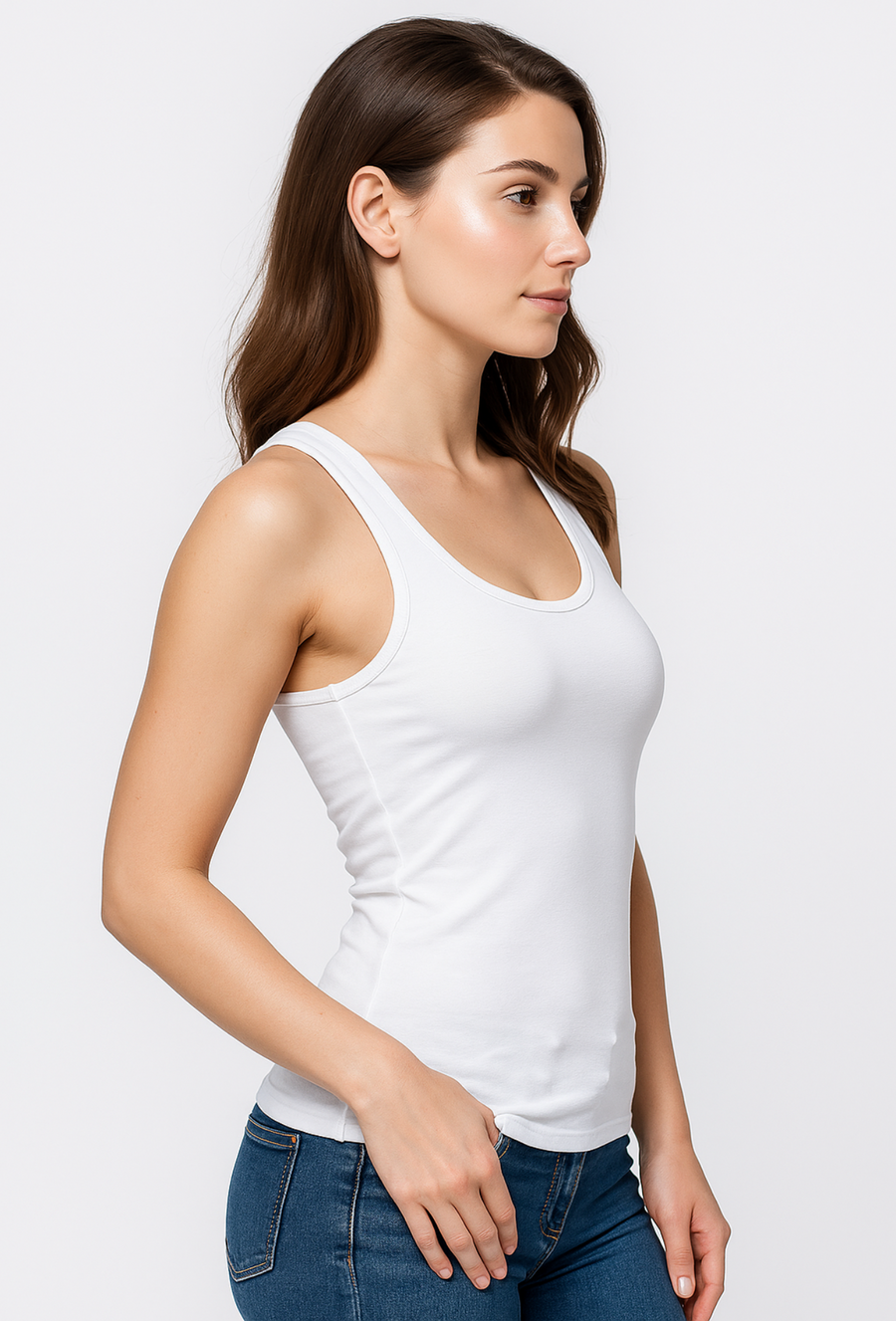 White Sando 8009 Camisole for Girls