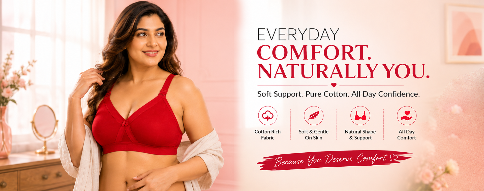 Comfort that feels beautiful,
