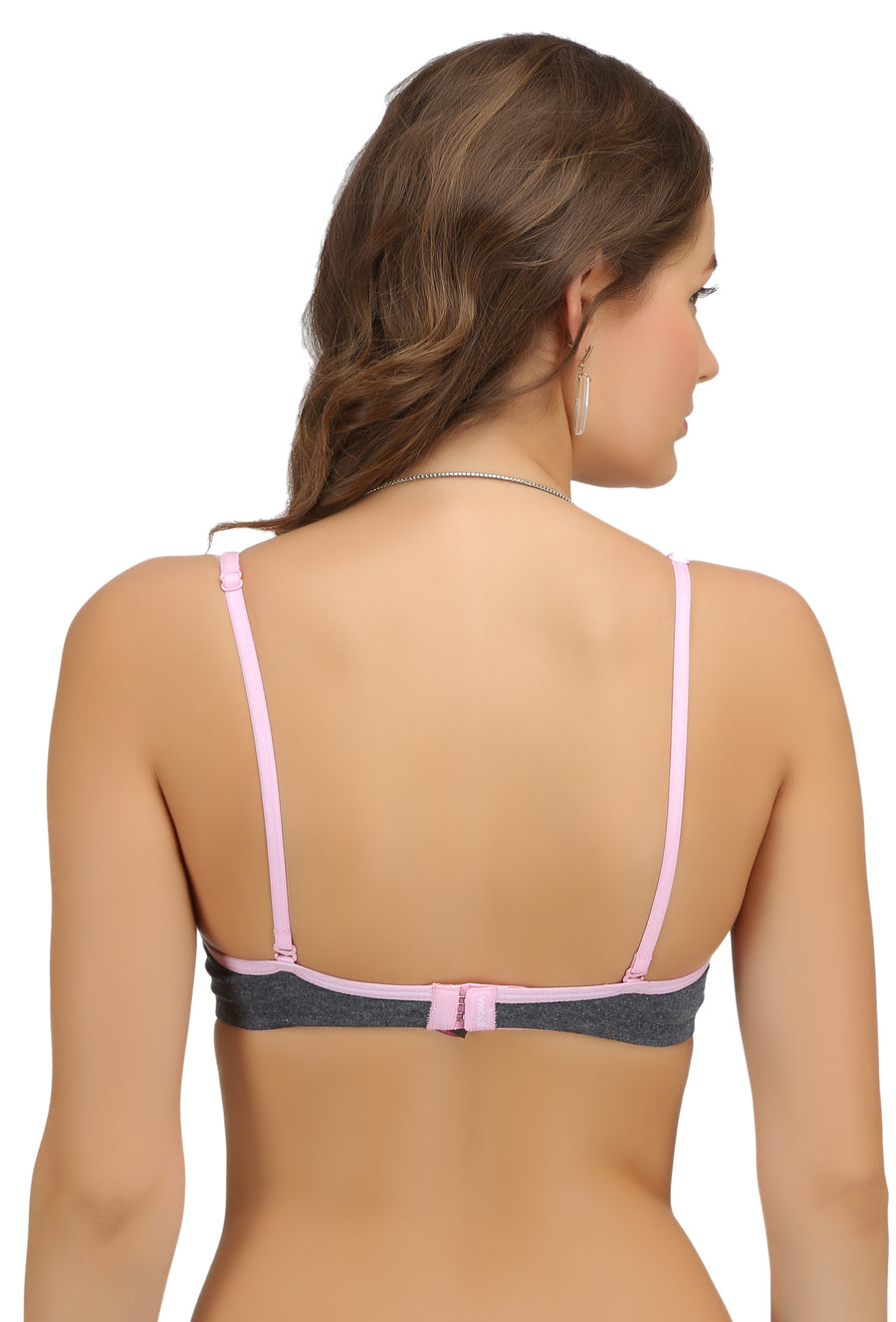 Sona Women Bra, SONAEBUY, Lightly padded Bra, Padded Bra, SA-34, Black Grey