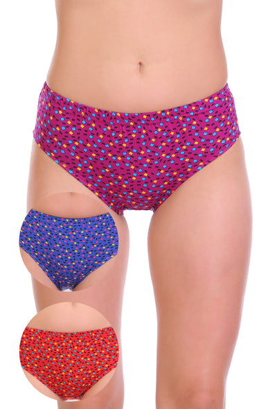 Buy DHRUTI Plus Size Panty, High Waist Panty with Full Coverage, Big Size  Panty for Women, Plus Size