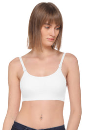 Sona Women SB 802 Everyday Non padded Seamless elastane Polymide Comfortable White Full Coverage Bra