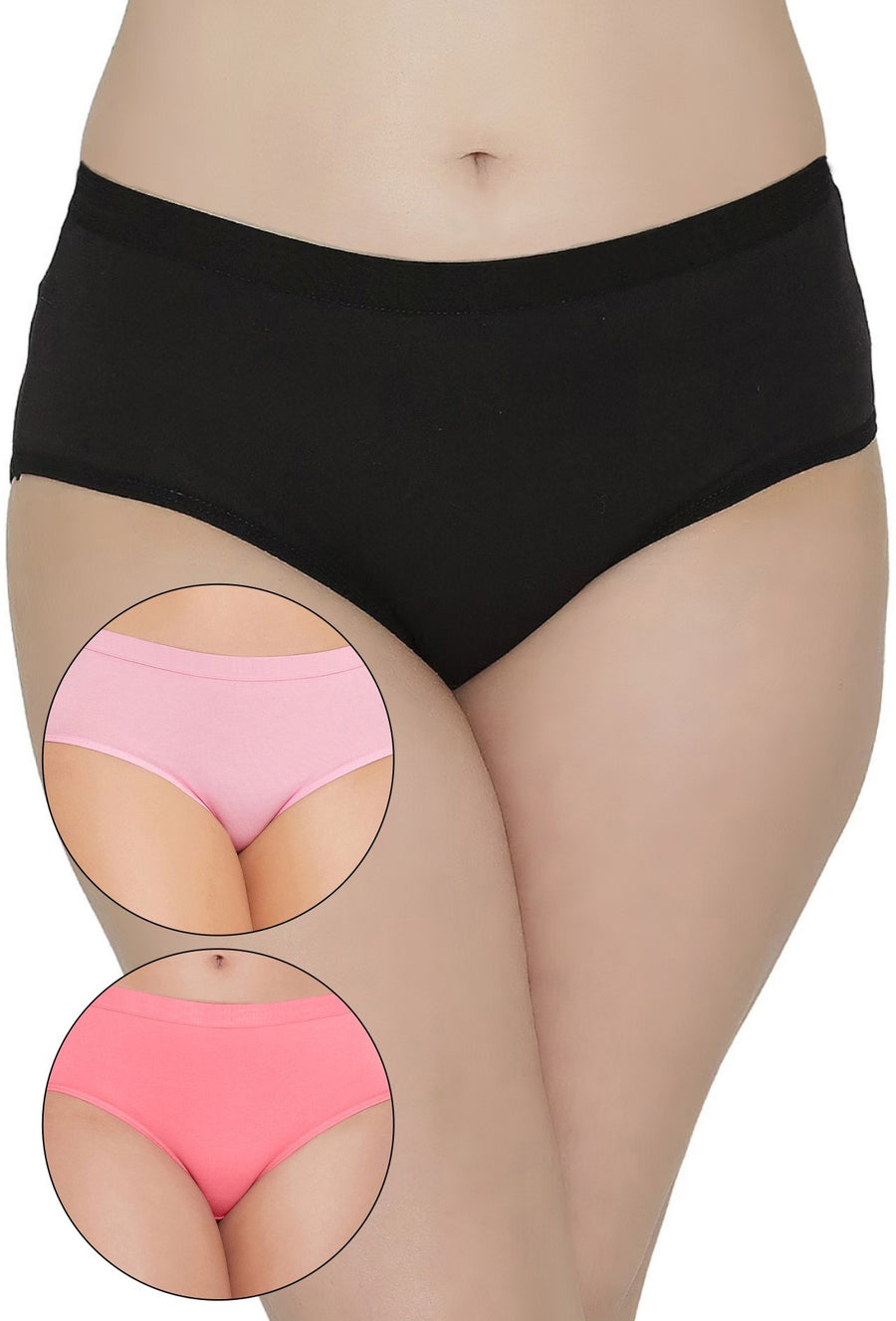 Sona Women PANTIES,ACTIVEWEAR,LINGERIE,HIPSTER, BIKNI, BRA PANTY SETS, PLUS SIZE PANTY, SONAEBUY, BLK-B-PNK-CRL