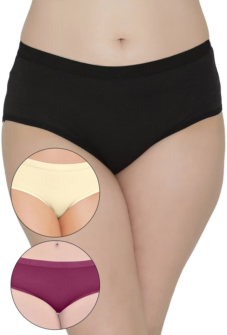 Sona Women PANTIES,ACTIVEWEAR,LINGERIE,HIPSTER, BIKNI, BRA PANTY SETS, PLUS SIZE PANTY, SONAEBUY, BLK-LMN-PRL