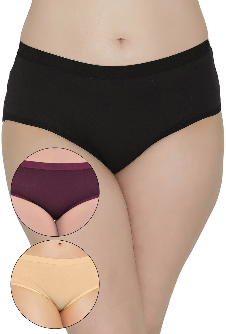 Sona Women PANTIES,ACTIVEWEAR,LINGERIE,HIPSTER, BIKNI, BRA PANTY SETS, PLUS SIZE PANTY, SONAEBUY, BLK-SKIN-WINE