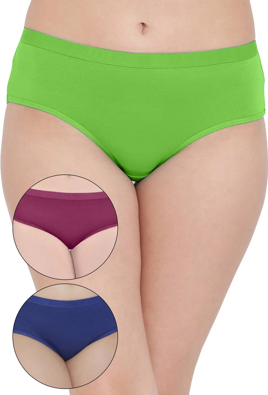 Sona Women PANTIES,ACTIVEWEAR,LINGERIE,HIPSTER, BIKNI, BRA PANTY SETS, PLUS SIZE PANTY, SONAEBUY, GRN-PRL-R-BLUE