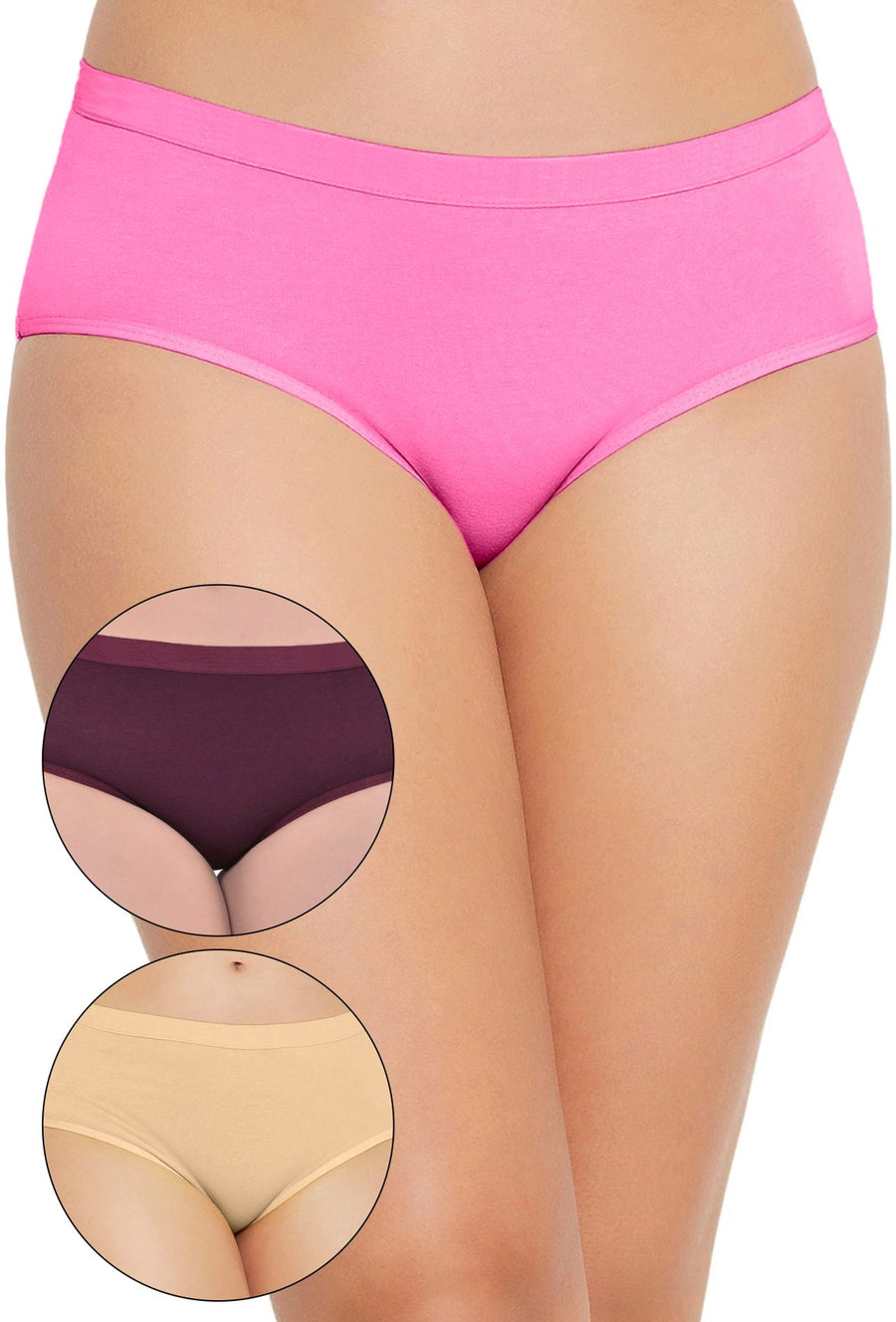 Sona Women PANTIES,ACTIVEWEAR,LINGERIE,HIPSTER, BIKNI, BRA PANTY SETS, PLUS SIZE PANTY, SONAEBUY, H-PINK-SKIN-WINE