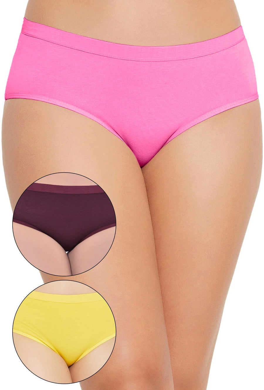 Sona Women PANTIES,ACTIVEWEAR,LINGERIE,HIPSTER, BIKNI, BRA PANTY SETS, PLUS SIZE PANTY, SONAEBUY, H-PINK-WINE-YLO