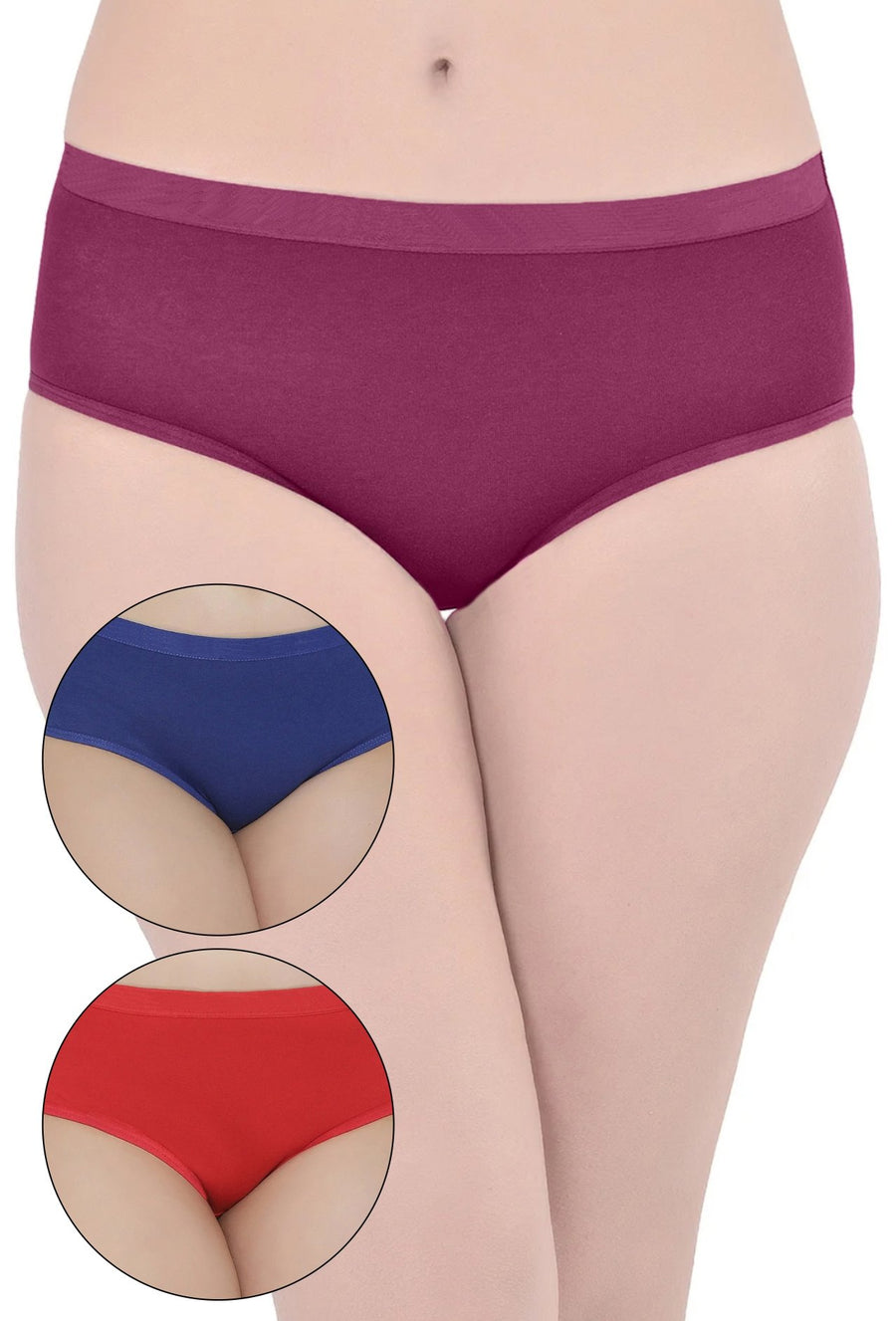 Sona Women PANTIES,ACTIVEWEAR,LINGERIE,HIPSTER, BIKNI, BRA PANTY SETS, PLUS SIZE PANTY, SONAEBUY, PRL-R-BLUE-RED