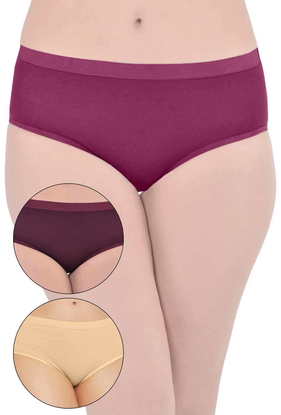 Sona Women PANTIES,ACTIVEWEAR,LINGERIE,HIPSTER, BIKNI, BRA PANTY SETS, PLUS SIZE PANTY, SONAEBUY, PRL-SKIN-WINE