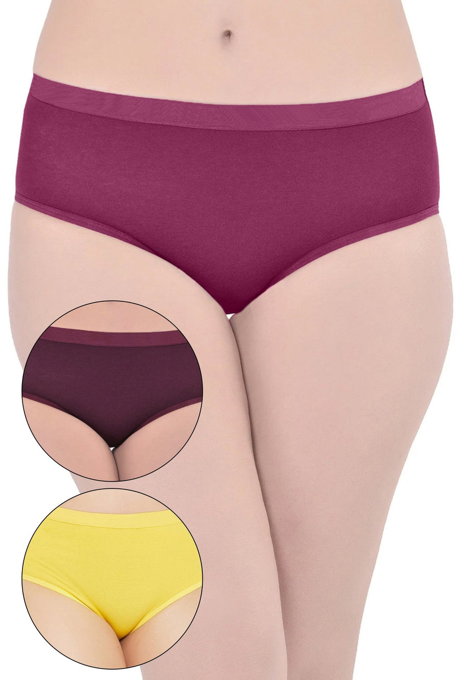 Sona Women PANTIES,ACTIVEWEAR,LINGERIE,HIPSTER, BIKNI, BRA PANTY SETS, PLUS SIZE PANTY, SONAEBUY, PRL-WINE-YLO