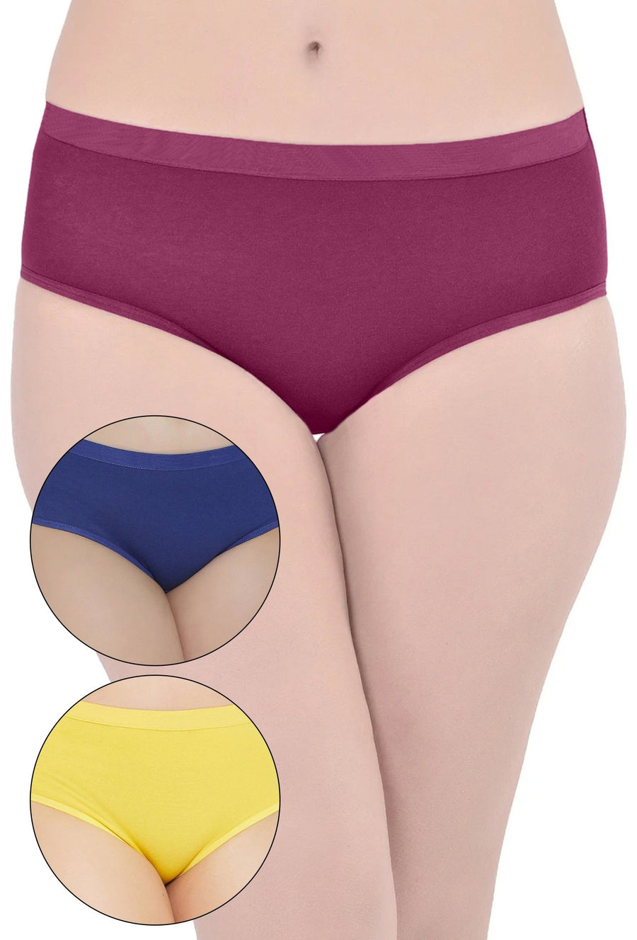 Sona Women PANTIES,ACTIVEWEAR,LINGERIE,HIPSTER, BIKNI, BRA PANTY SETS, PLUS SIZE PANTY, SONAEBUY, PRL-YLO-R-BLUE