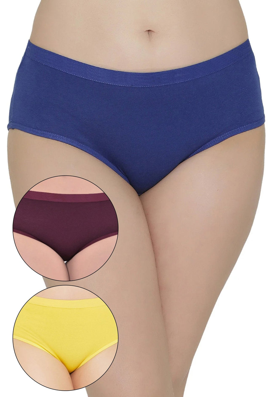 Sona Women PANTIES,ACTIVEWEAR,LINGERIE,HIPSTER, BIKNI, BRA PANTY SETS, PLUS SIZE PANTY, SONAEBUY, R-BLUE-WINE-YLO