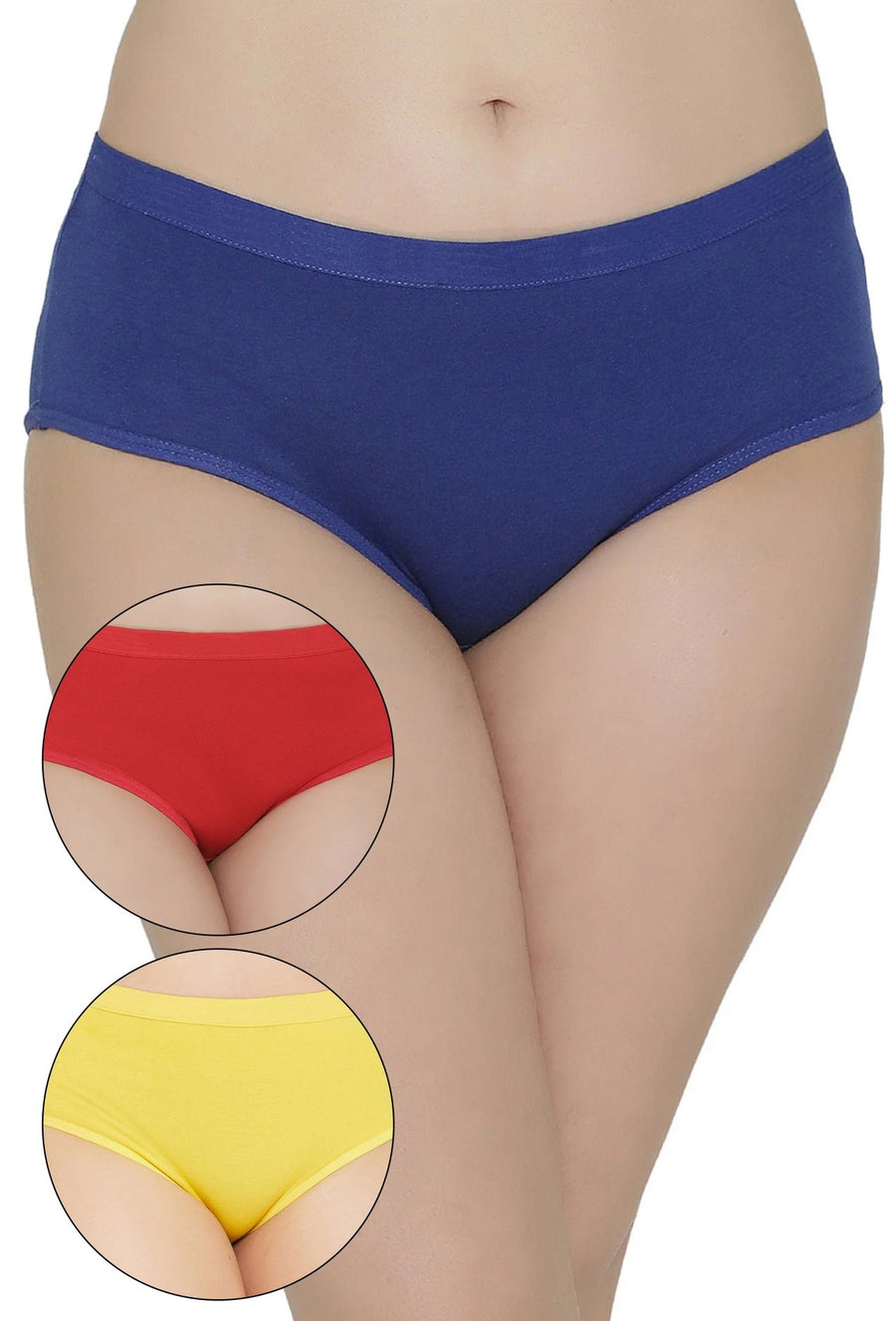 Sona Women PANTIES,ACTIVEWEAR,LINGERIE,HIPSTER, BIKNI, BRA PANTY SETS, PLUS SIZE PANTY, SONAEBUY, R-BLUE-YLO-RED