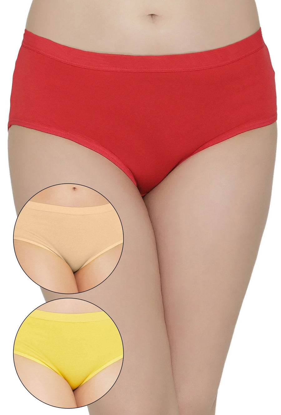 Sona Women PANTIES,ACTIVEWEAR,LINGERIE,HIPSTER, BIKNI, BRA PANTY SETS, PLUS SIZE PANTY, SONAEBUY, RED-YLO-SKIN