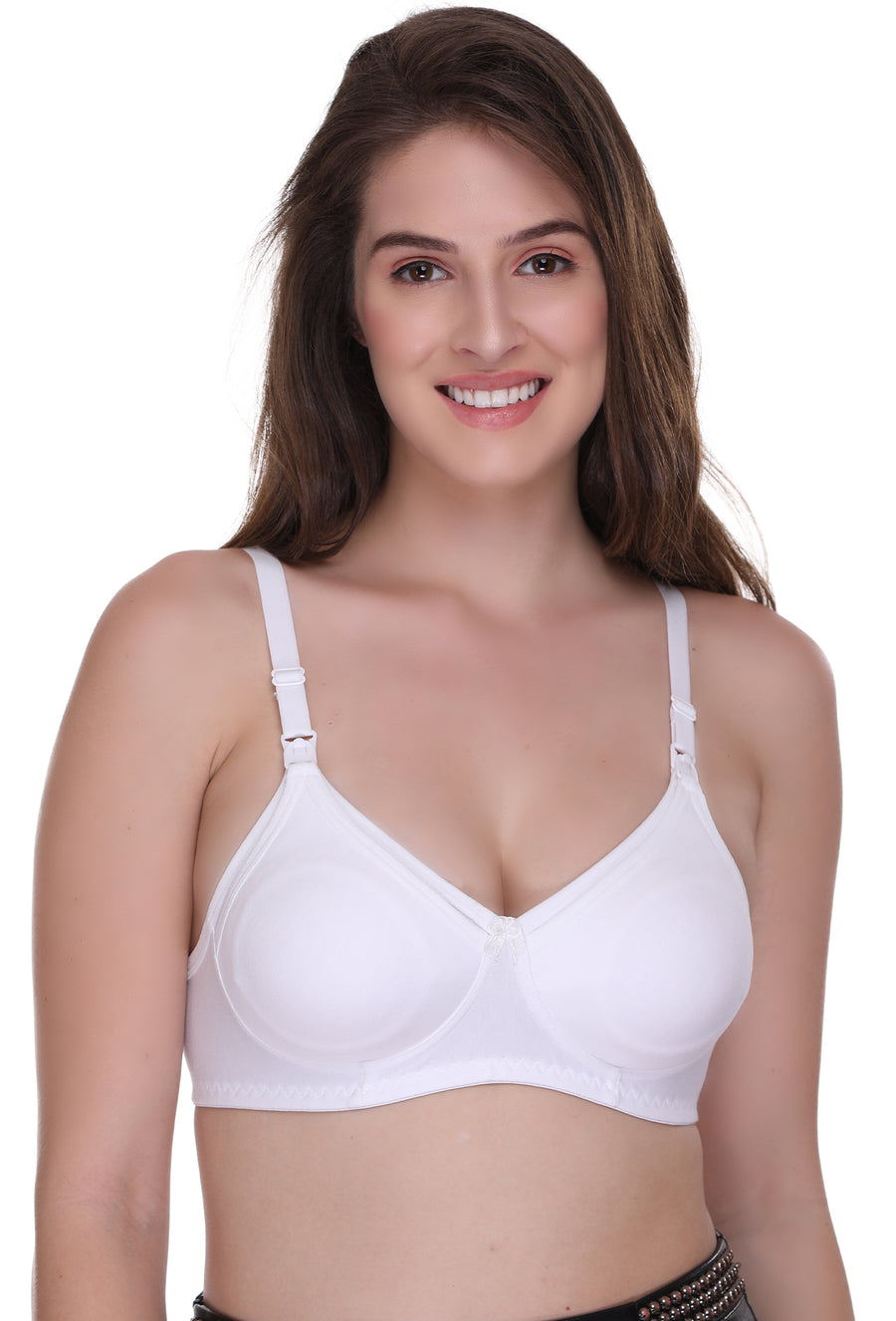 Sona Maternity Women White Bra in Cotton Fabric Nursing/Feeding Bra
