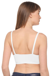 Sona Women SB 802 Everyday Non padded Seamless elastane Polymide Comfortable White Full Coverage Bra