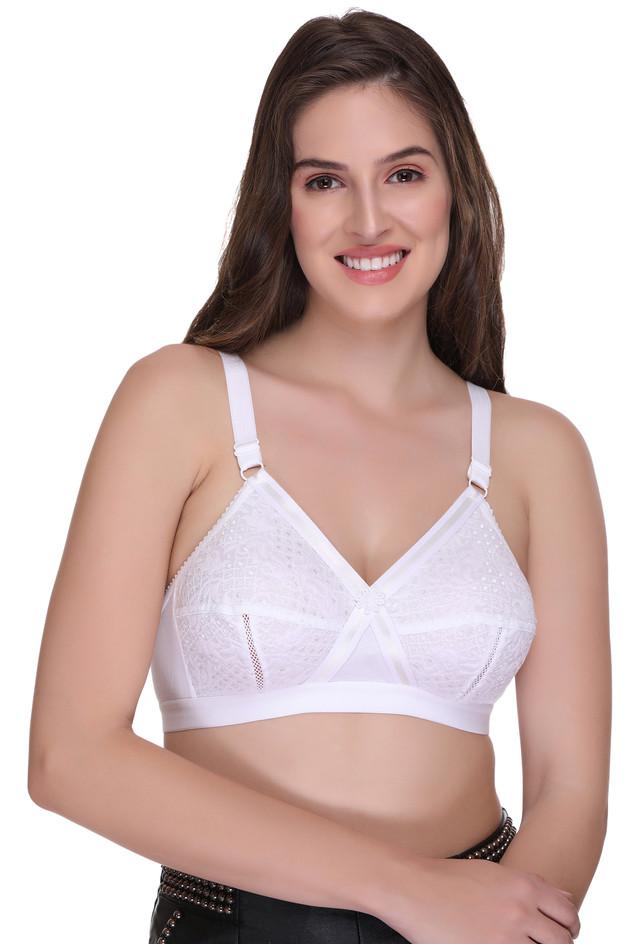 Sona Women Bra ,Delicate Super Bra, Cotton Bra, Plus Size Bra, Chiken Cotton Bra, LINGERIE,SONAEBUY, White