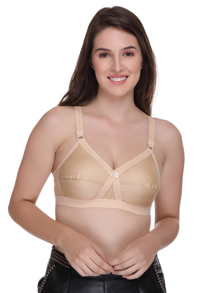 Sona Women Bra ,Plus Size Bra, Seamless Bra, Fit Cross Bra, LINGERIE,SONAEBUY, Skin