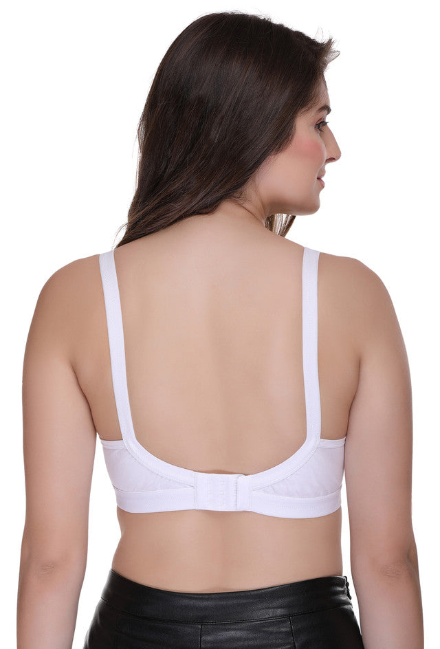 Sona Women Bra ,Plus Size Bra, Seamless Bra, Fit Cross Bra, LINGERIE,SONAEBUY, White