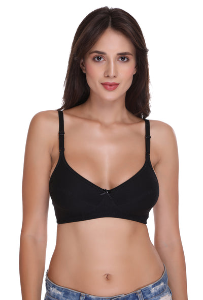 SOUMINIE Women's Cotton Non-Padded Non-Wired Maternity Bra (SLY