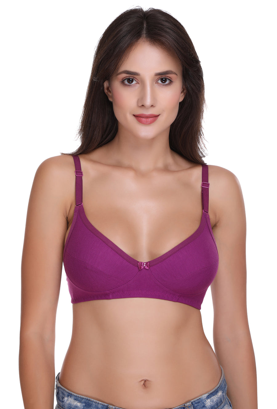 Sona Women Bra , Sonaebuy, Sona, Plus Size Bra, Minimizer Bra, T-Shirt Bra, H-01, Hoisery Cotton Bra, Wine