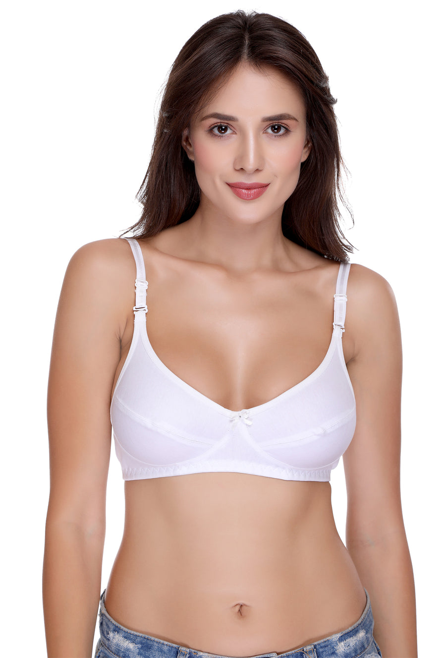 Sona Women Bra , Sonaebuy, Sona, Plus Size Bra, Minimizer Bra, T-Shirt Bra, H-01, Hoisery Cotton Bra, White