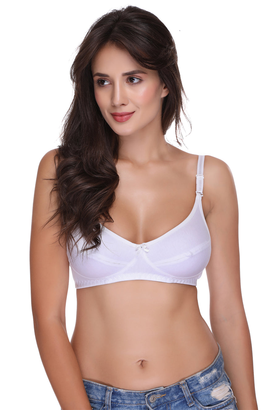Sona Women Bra , Sonaebuy, Sona, Plus Size Bra, Minimizer Bra, T-Shirt Bra, H-01, Hoisery Cotton Bra, White