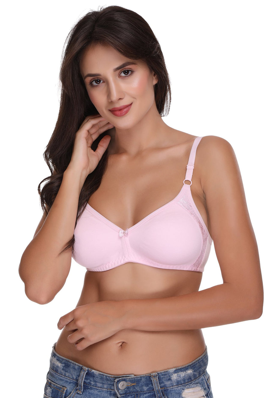 Sona Women Bra ,T-Shirt Bra, Seamed Bra, Sona  M1005, LINGERIE,SONAEBUY, Hoisery Cotton Bra, Pink