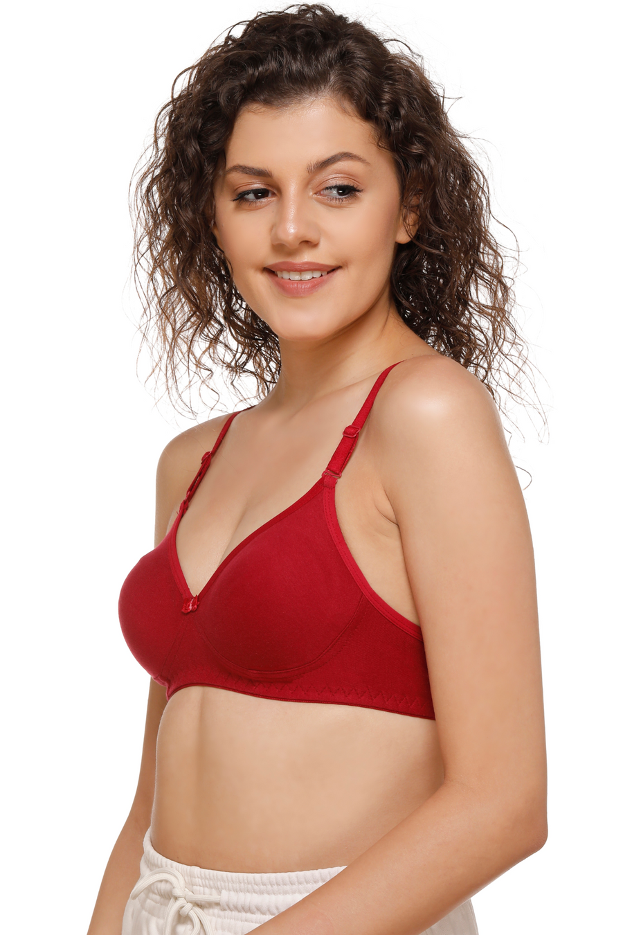 Sona Women Bra ,Sona M1001, Plain T-shirt Bra, Cotton Non padded T-Shirt Bra, LINGERIE,SONAEBUY, Maroon