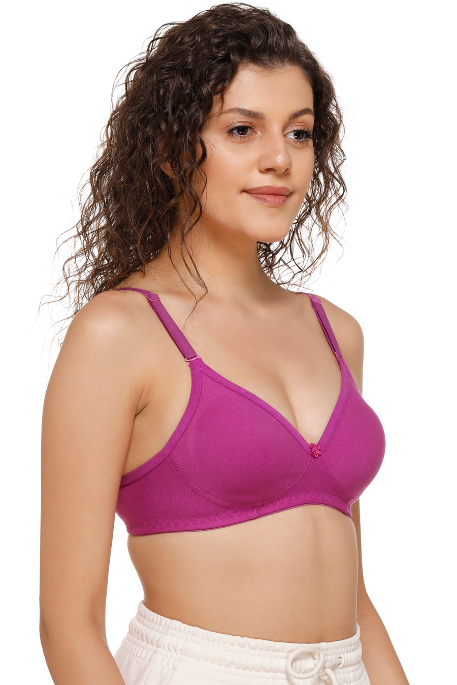 Sona Women Bra ,T-Shirt Bra, Seamless Bra, Sona  M1001, LINGERIE,SONAEBUY, Hoisery Cotton Bra, Multiway Bra, Non Wired Bra, Wine