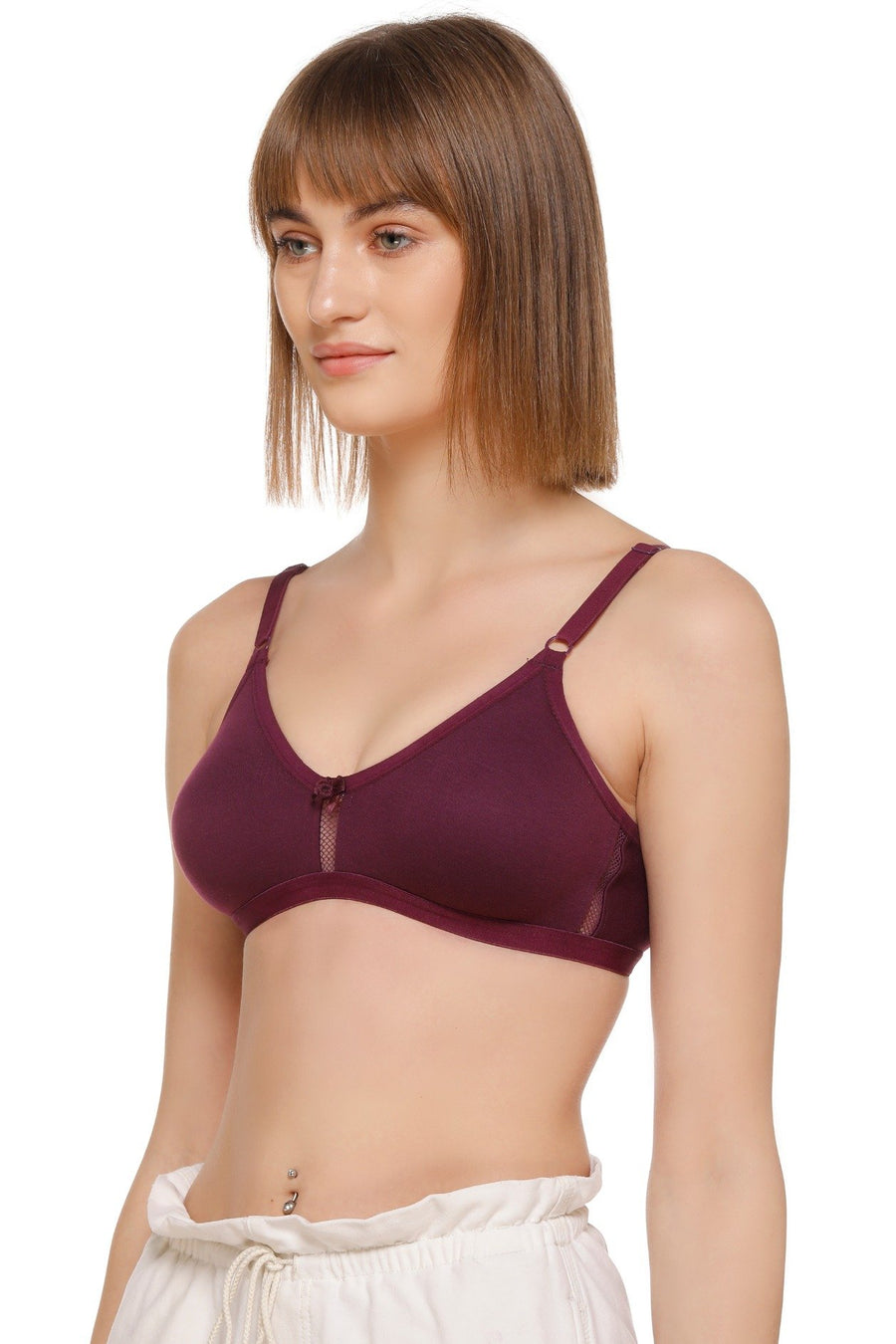 Sona Women Bra ,T-Shirt Bra, Seamless Bra, Sona  M1020, LINGERIE,SONAEBUY, Hoisery Cotton Bra, Non Wired Bra, Pink