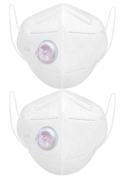 Sona Anti-Pollution DRDE N95 White Face Mask Capacity 5 Layered Mask Pack of 2