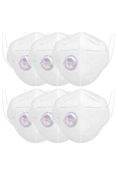Sona Anti-Pollution DRDE N95 White Face Mask Capacity 5 Layered Mask Pack of 6