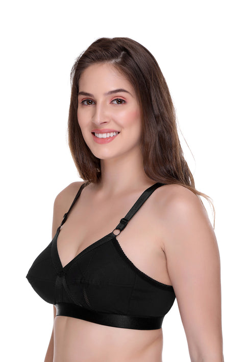 Sona Perfecto Full Coverage Non Padded Plus Size Everyday Black