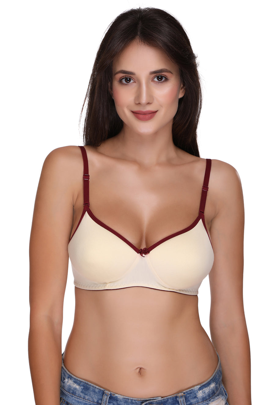 Sona Women Padded Bra, LINGERIE,SONAEBUY, SA 45, Lightly padded Bra, Multiway T-Shirt Bra, Lemon