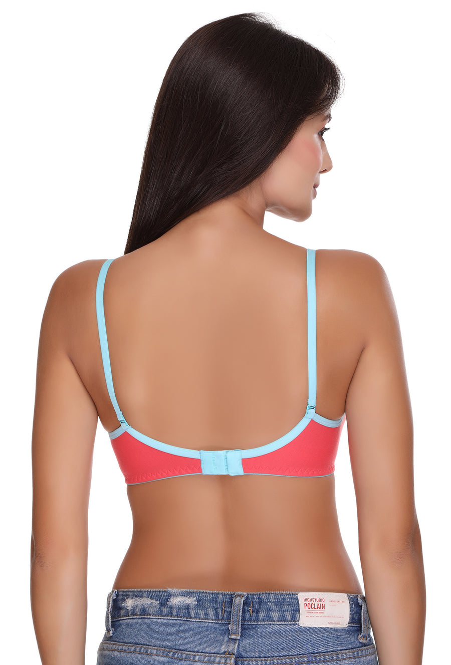 Sona Women Padded Bra, LINGERIE,SONAEBUY, SA 45, Lightly padded Bra, Multiway T-Shirt Bra, Coral