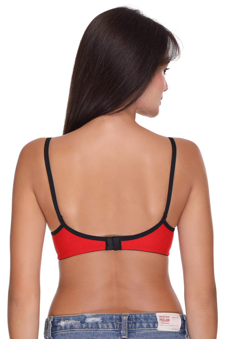 Sona Women Padded Bra, LINGERIE,SONAEBUY, SA 45, Lightly padded Bra, Multiway T-Shirt Bra, Red
