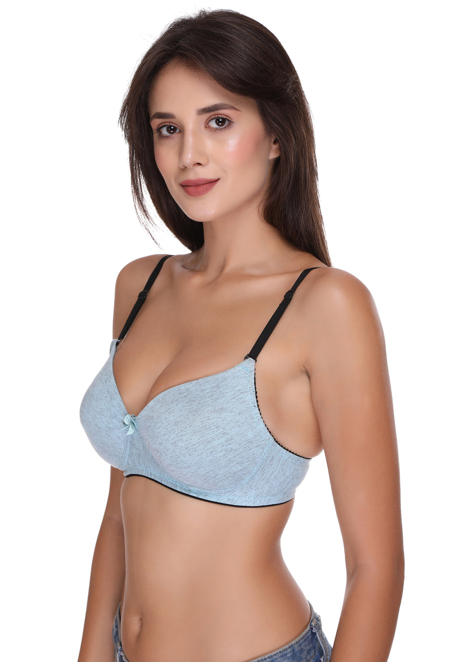 Sona Women Padded Bra, LINGERIE,SONAEBUY, SA 50, Lightly padded Bra, Multiway T-Shirt Bra, Blue