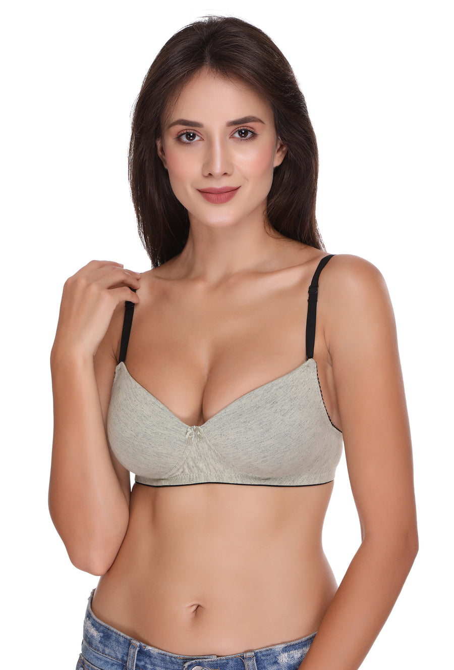 Sona Women Padded Bra, LINGERIE,SONAEBUY, SA50, Lightly padded Bra, Multiway T-Shirt Bra, Grey