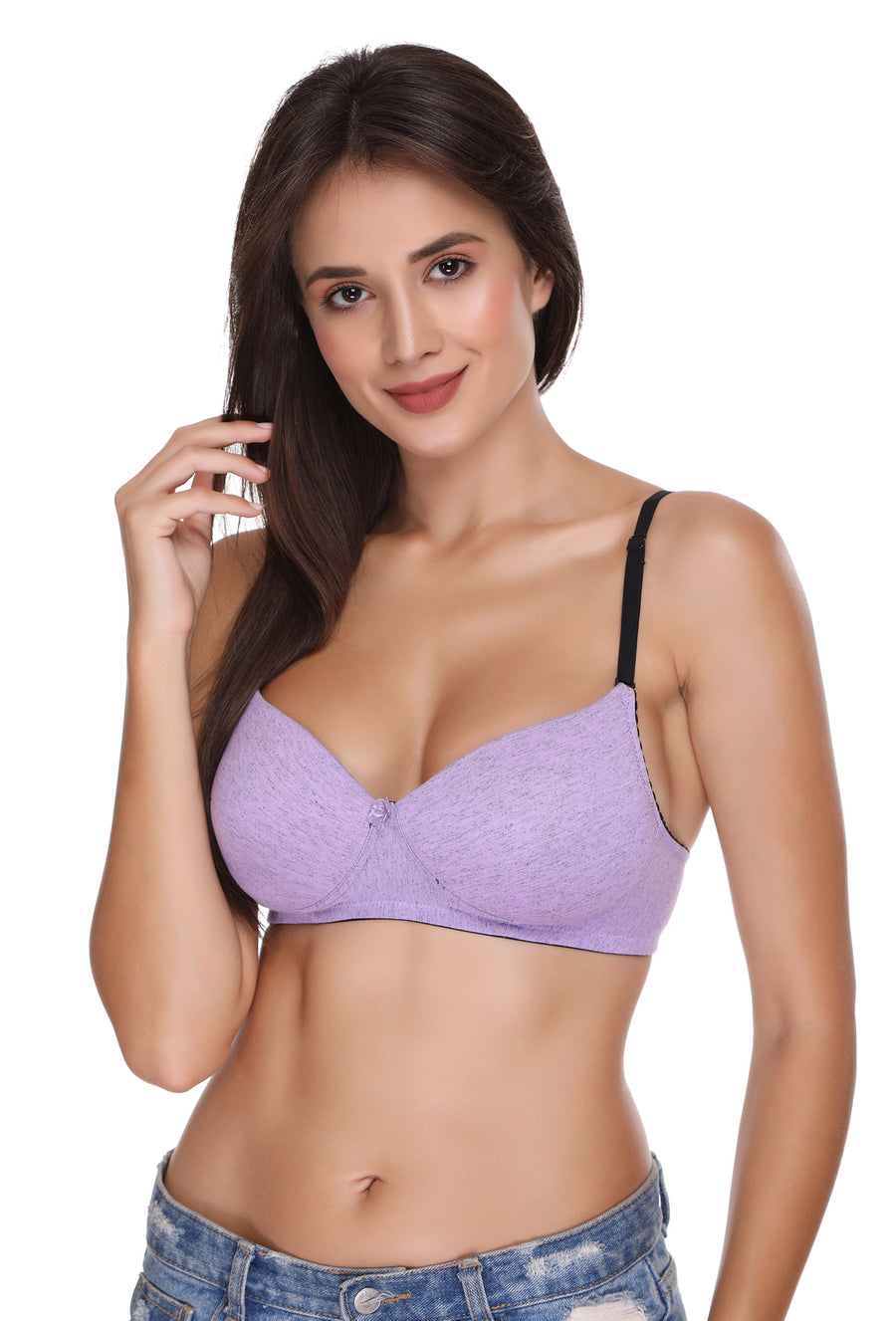 Sona Women Padded Bra, LINGERIE,SONAEBUY, SA50, Lightly padded Bra, Multiway T-Shirt Bra, Lavender