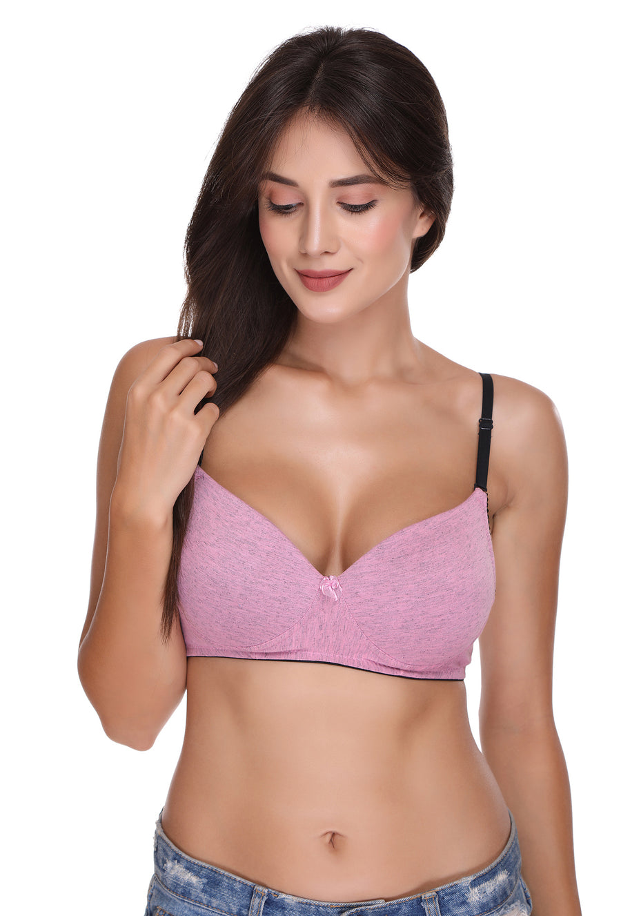 Sona Women Padded Bra, LINGERIE,SONAEBUY, SA50, Lightly padded Bra, Multiway T-Shirt Bra, Pink