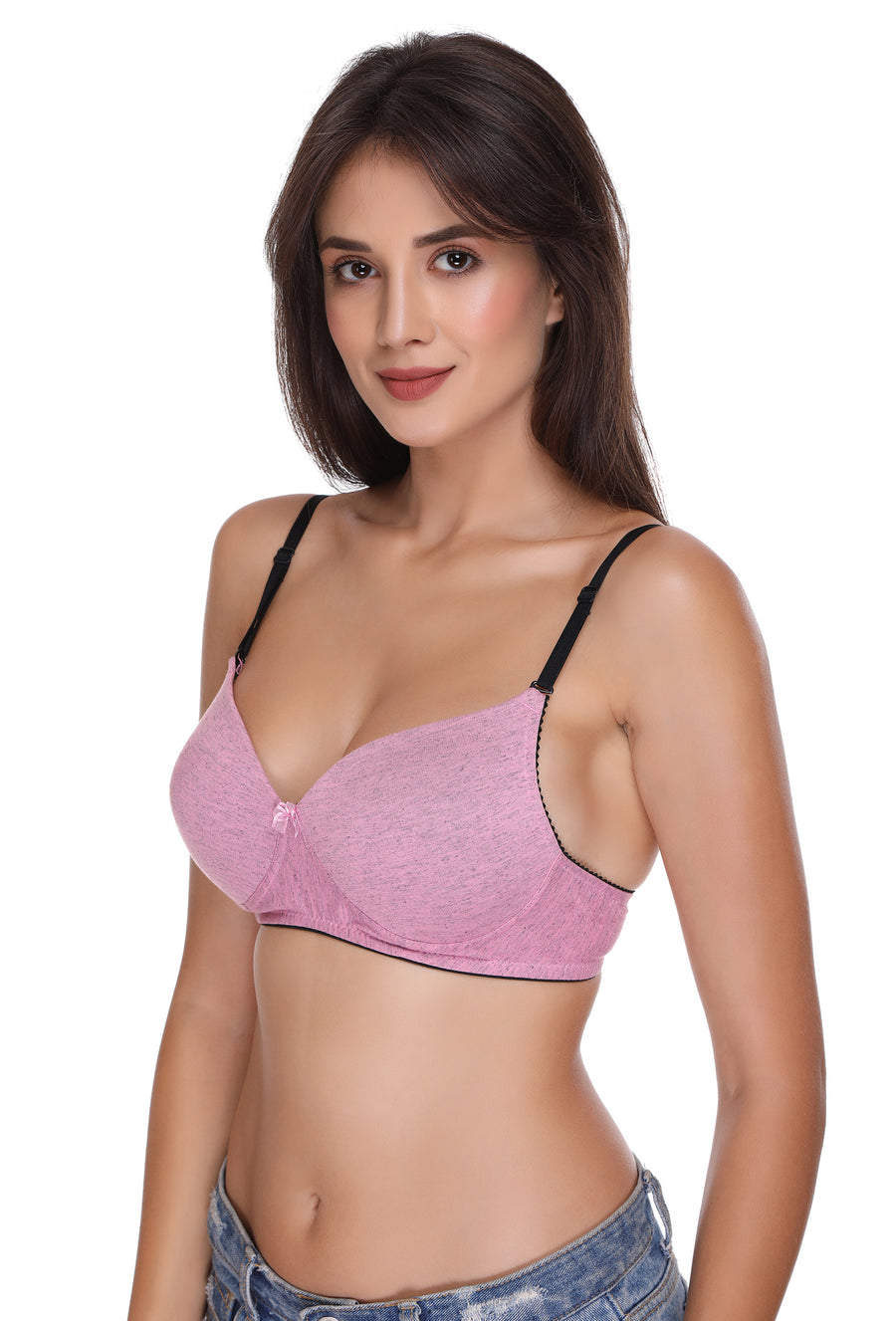 Sona Women Padded Bra, LINGERIE,SONAEBUY, SA50, Lightly padded Bra, Multiway T-Shirt Bra, Pink